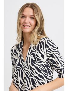 Футболка FRFLORA Regular fit в цвете Black Birch AOP AO24 02C Fransa