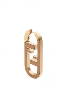 Серьга с логотипом O'Lock Fendi, розовый