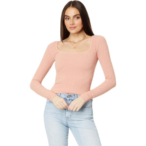 Футболка Free People Have It All Long Sleeve, цвет Smoke Rose