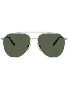 Солнцезащитные очки-пилоты Dolce & Gabbana Eyewear, серебяный