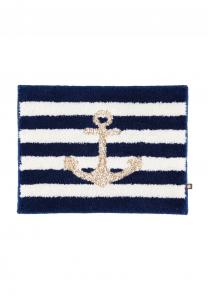 Коврики для ванной anker royal-weiss-weiss-gold lurex - 1368 Rhomtuft, синие