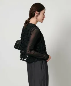 Жилет из тюлевой сетки United Arrows, цвет Black