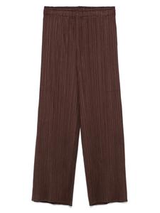Брюки плиссе Pleats Please Issey Miyake, коричневый