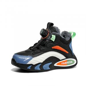 Детские баскетбольные кроссовки TONYBEAR, черный/синий