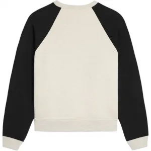 Blason Loose Sweatshirt из хлопкового флиса CELINE, бежевый