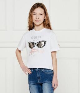 Футболка детская Guess с аппликацией, белый