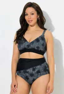 Бикини с принтом пальм Ulla Popken, Graphite