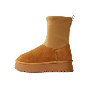 Женские теплые короткие зимние ботинки PT'SON, Brown