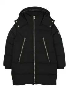 Пуховик с капюшоном Michael Kors Kids, черный