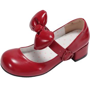 WUJI Мэри Джейн туфли женские бежевые, красные, черные - красные, цвет Red