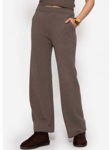 SASSYCLASSY Вязаные брюки с кашемиром цвета таупе