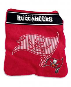 Плед из плюша Raschel с символикой команды Tampa Bay Buccaneers, размер 60'' x 80'' XL Logo Brands, Red