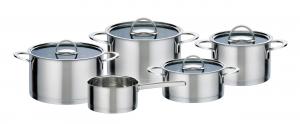 Элегантный набор посуды из 5 предметов GSW, нержавеющая сталь