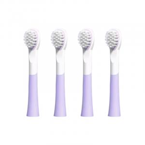 Совместимо с электрическими зубными щетками S300/S301 Мягкая щетина DuPont, водонепроницаемое и прочное Sanrio, 【children's model - 4 brush heads】suitable for kulomi electric toothbrush