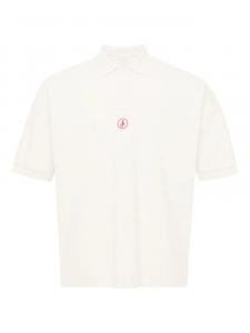 Рубашка поло с вышитым логотипом JW Anderson, нейтральный