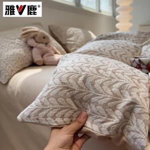 Yalu Комплект постельного белья 4 предмета, 180 см, пододеяльник 200x230 см, цвет Daohua-Kaiki