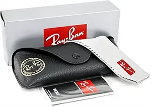 Солнцезащитные очки Ray-Ban RB4175 Clubmaster увеличенного квадратного размера для мужчин + комплект с аксессуарами, Demishiny Black/ Gold/Crystal G-15 Green