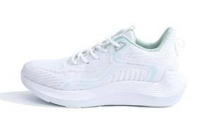 RENBEN Дышащие противоскользящие и износостойкие низкие кеды женские бело-зеленые, цвет White Green