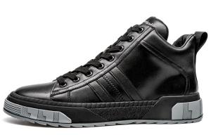 Кеды мужские, обувь для скейтбординга средняя высота Leaveland, белый