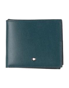 Кошелек Montblanc, глубокий бирюзовый