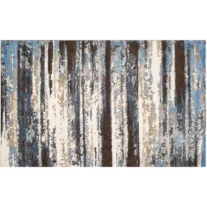 Полосатый ковер в стиле ретро-кэрол Safavieh, 244x244 см, круглый