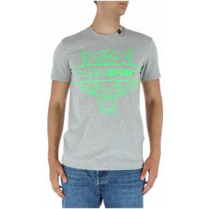 Футболка мужская Plein Sport с принтом тигра, серый