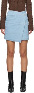Синяя джинсовая мини-юбка Casna Nanushka
