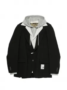 Многослойный пиджак Maison Mihara Yasuhiro, черный