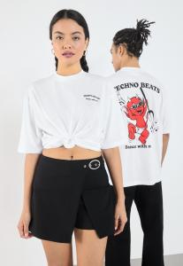 Футболка с принтом UNISEX YOURTURN, белый