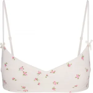 Skims Valentine's Day Collection SS25 BRALETTE Bra Women's Marble Pink Rosebud Print/Marble Pink Rose Bud Print