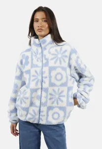 Флисовая куртка с цветочным принтом Brave Soul, Mottled Light Blue