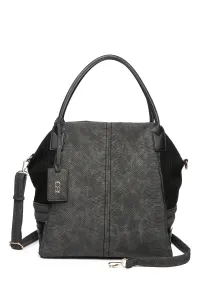 COLLEZIONE ALESSANDRO Сумка через плечо "Maxim" с длинными ручками и дополнительным ремнем, черный