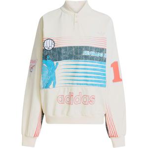 Архивный свитшот summersport Adidas Originals, слоновая кость/синий