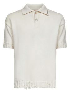 Рубашка поло с вышитым логотипом Marni, нейтральный
