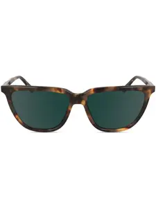 Солнцезащитные очки с логотипом Calvin Klein, коричневый