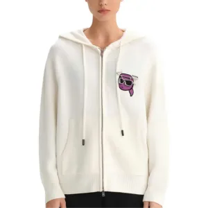 KARL LAGERFELD / Karl Lagerfeld Jeans Карл Лагерфельд Вязаный свитер женский белый