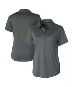 Женская текстурированная рубашка-поло Ohio State Buckeyes Prospect Stretch Cutter & Buck, серый
