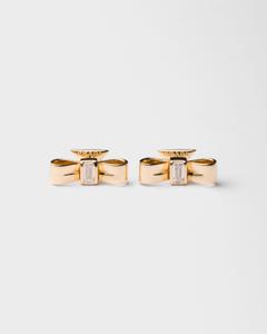 Prada Серьги Eternal Gold Bow - желтое золото и выращенные в лаборатории бриллианты