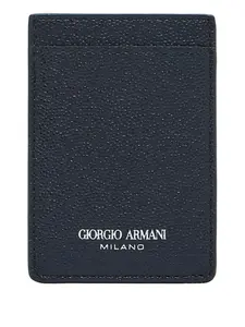 Картхолдер с логотипом Giorgio Armani, синий