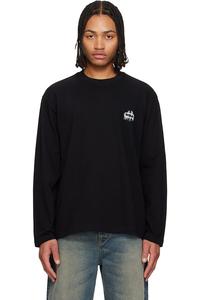 Футболка с логотипом звуковой волны на спине Solid Homme, черный