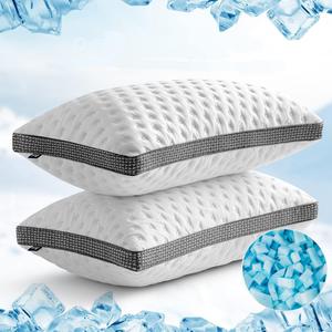 KEIKI Подушки Keiki с охлаждающим гелем и пеной с эффектом памяти White Ice Silk