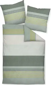 Постельное белье Janine DAVOS Flannel BL 155x220 см Green Duvet Cover Bedding Original Janine