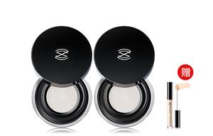 Шелковая пудра для фиксации макияжа улучшенная + консилер набор для макияжа контроль жирного блеска безупречный стойкий выравнивание тона кожи 4г*2+3мл ZEESEA