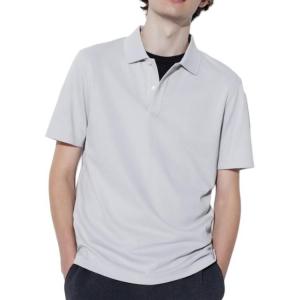 Рубашка поло унисекс светло-серая Uniqlo, серый