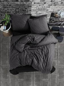 Постельное белье 200х220 см. Комплект из 3 предметов, антрацит, 100 % хлопок/ренфорс, Monza V1 Yadetextil