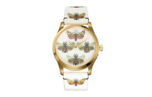 GUCCI Часы G Timeless Collection Wrist Watch Quartz Movement Leather Strap White Dial Women's Watch