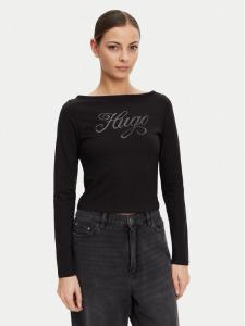 Блузка облегающего кроя 50537227 Hugo, черный
