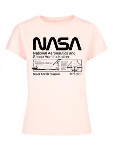 Женская футболка Box Classic Space Shuttle розового цвета F4NT4STIC