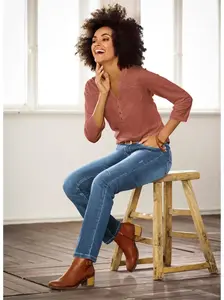 Рубашка с круглым вырезом Вдохновение "Рубашка" Inspirationen, красный