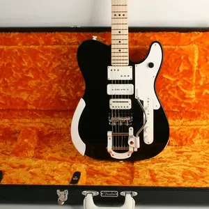 Fender Jack White Triplecaster с кленовой накладкой на грифе, черный JW240802